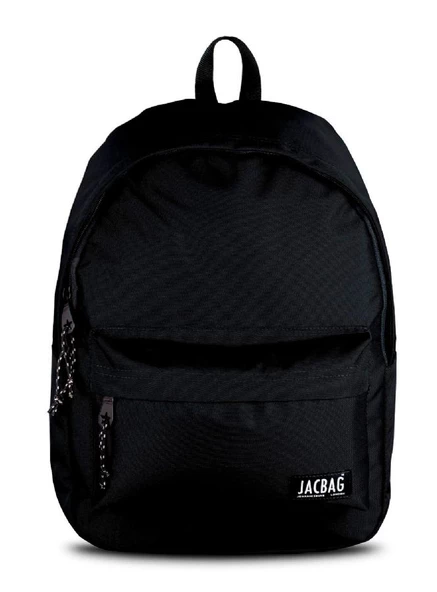 Jacbag Classic İki Bölmeli Siyah Okul Günlük Seyahat Sırt Çantası