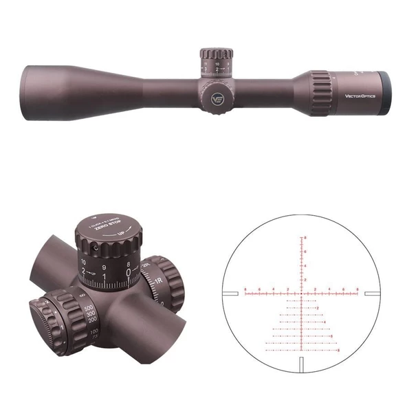 Continental X6 4-24x50 Fde Tactical Tüfek Dürbünü - Çöl Rengi